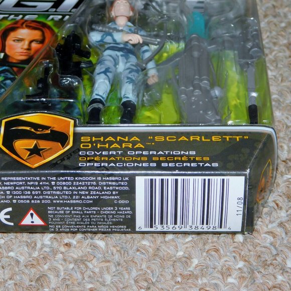 2009 Hasbro G.I. Joe: Rise of Cobra 3 3/4" Covert Operations Scarlett MOC New - Picture 8 of 10